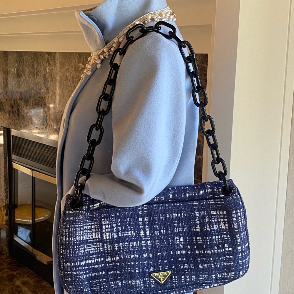 PRADA Tweed medium size bag